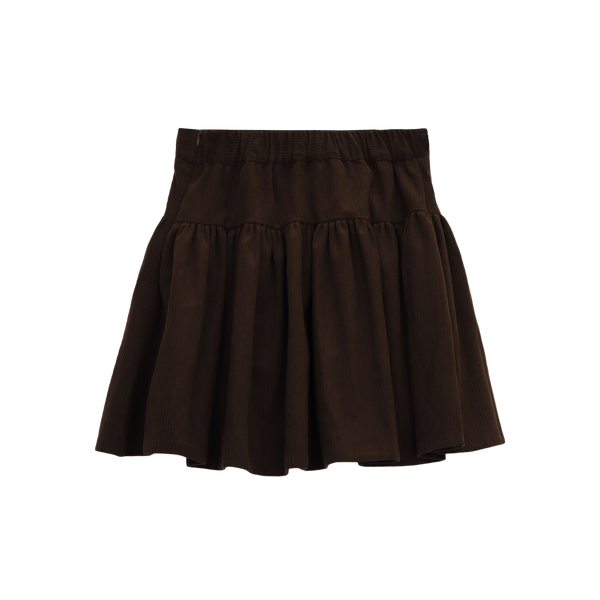 CORDUROY FLARED SKIRT (2 COLORS)