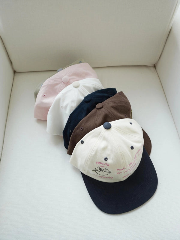 ハウスオブ Cosymosy キャップ - Ivory & Navy