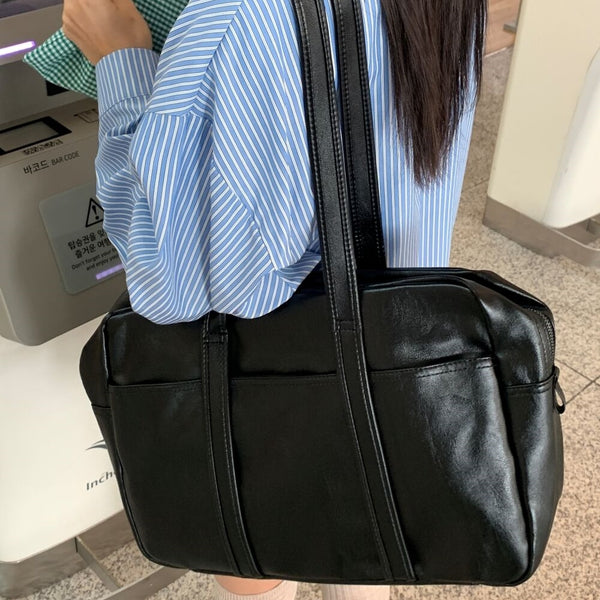 office shoulder cross-bag [Black color]