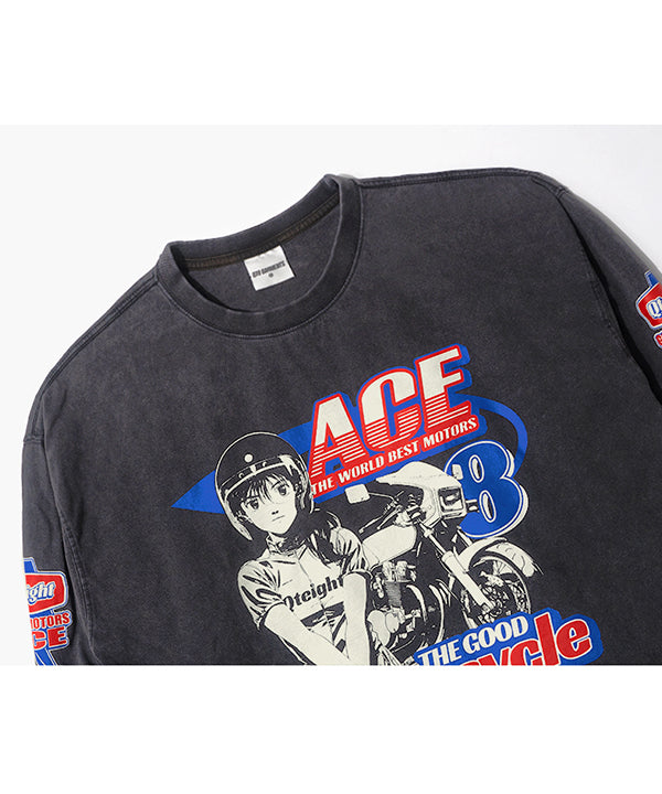 TL Ace Motors SP Washed Long Sleeve (Black)