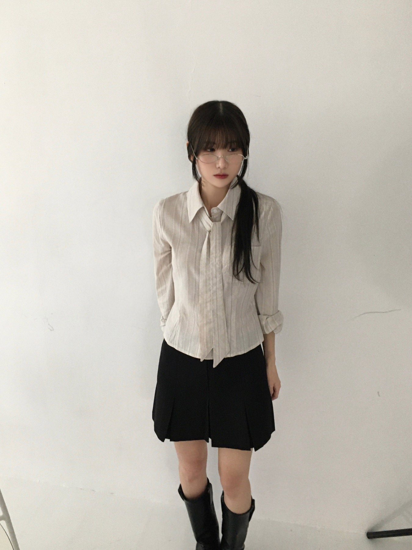 Stripe Tie Shirt (2 colors)