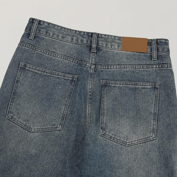 ASCLO Deep Double Pocket Denim Pants