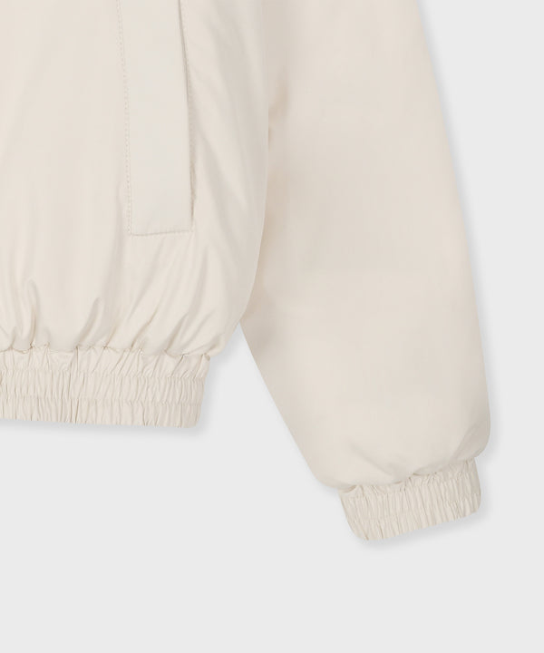 CROP PADDED BLOUSON JACKET IVORY