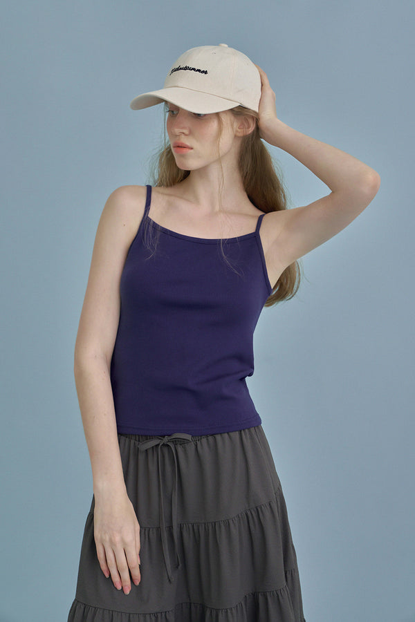 Joy sleeveless top_navy