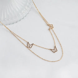 Triple Butterfly Necklace