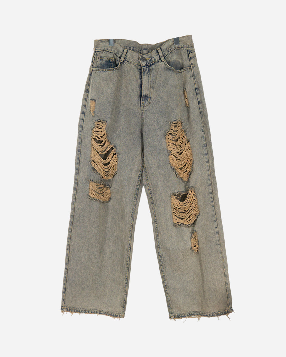 Fergie damage denim pants