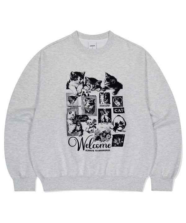 CAT COLLAGE SWEATSHIRT