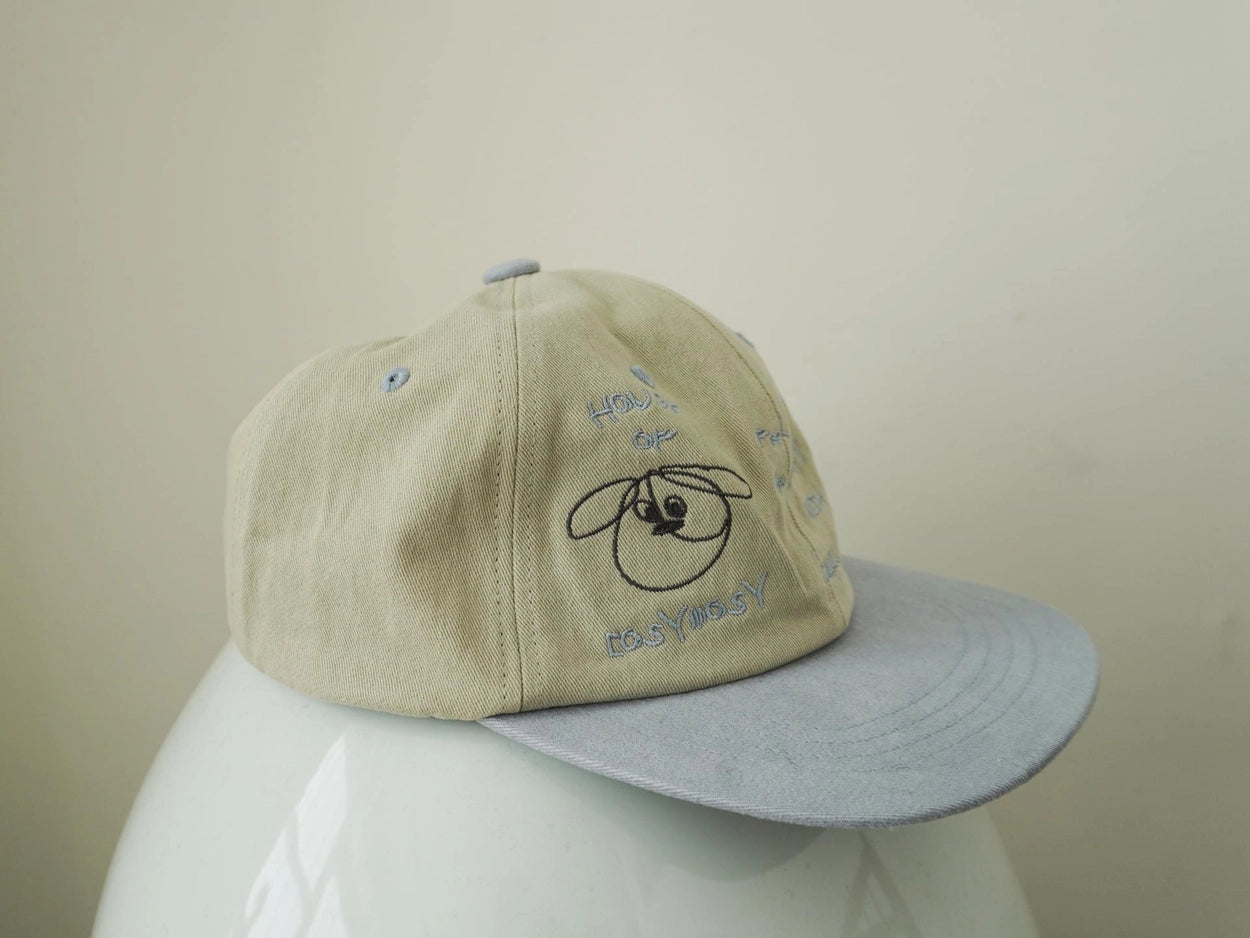 ハウスオブ Cosymosy キャップ - Olive & Baby Blue