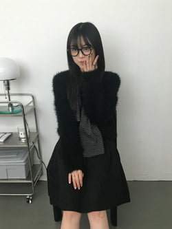 MOA fur cardigan (2color)