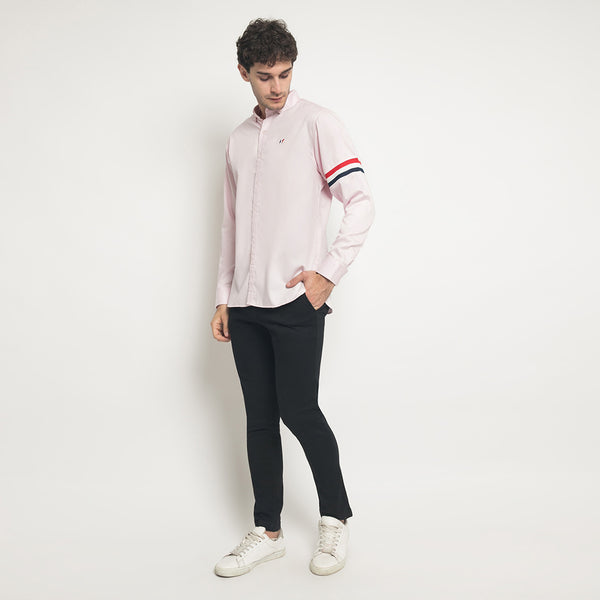 MON AKITA - Takahashi Men Long Sleeve Shirt Pink