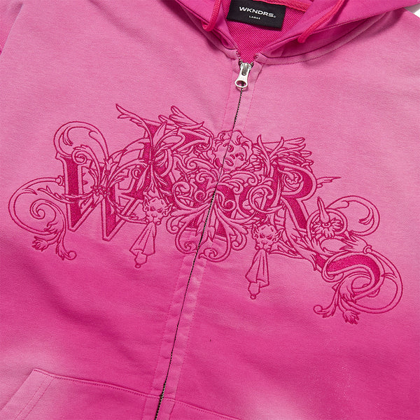 ART NOUVEAU ZIPUP HOODIE (PINK)