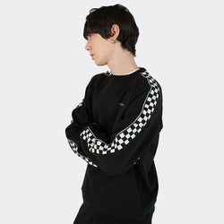 Checkerline Raglan Sweatshirt (Black)