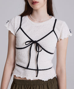 COMELY SLEEVELESS IN IVORY (Coordination products are purchased separately)