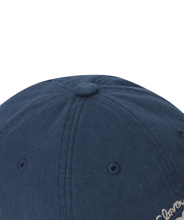 Clover Heart Boucle Embroidery Ball Cap Navy