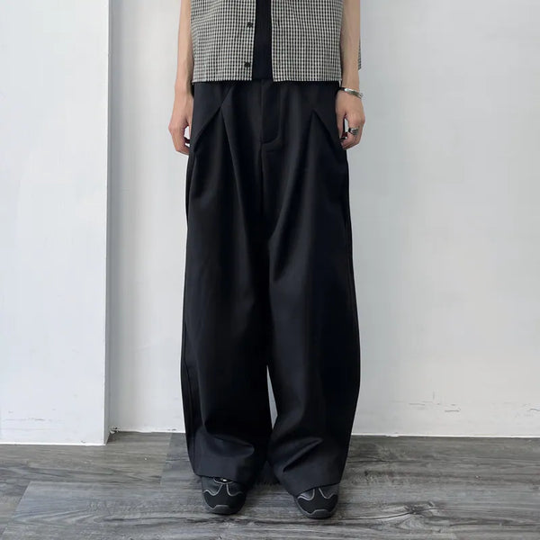 Fold-Line Suit Pants
