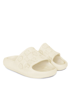 DirtyCoins Embossed Slides - Cream