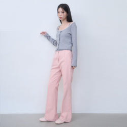 STANDARD COTTON PANTS-PINK