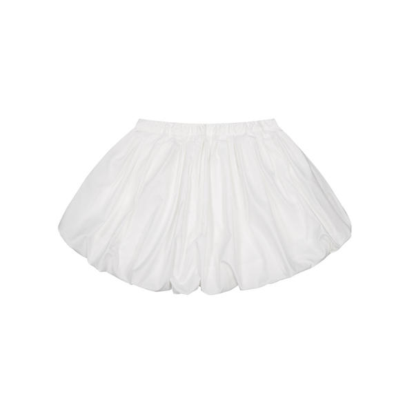 BALLOON MINI WRAP SKIRT_WHITE