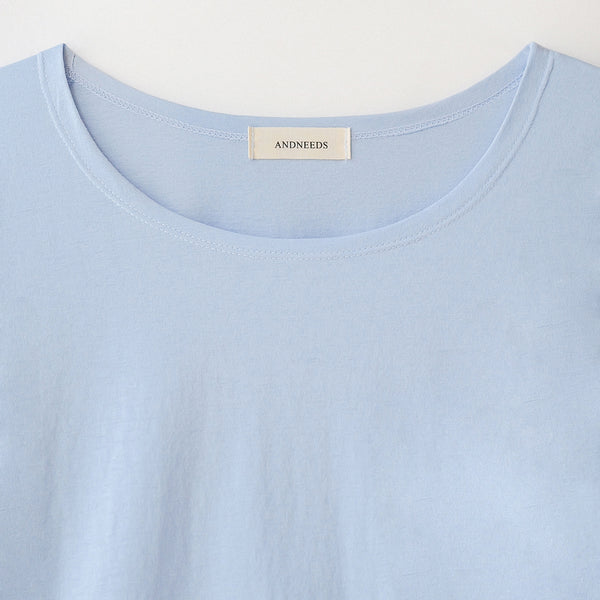 Base u-neck tee (sky blue)