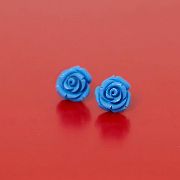 rose formica earring - blue