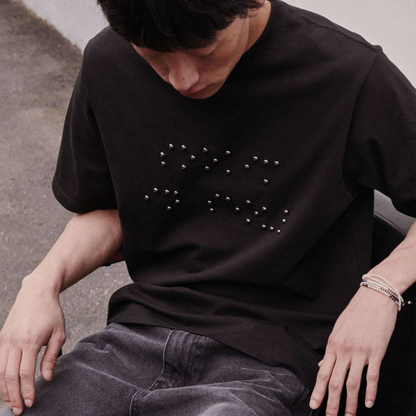 点字Tシャツ_ブラック