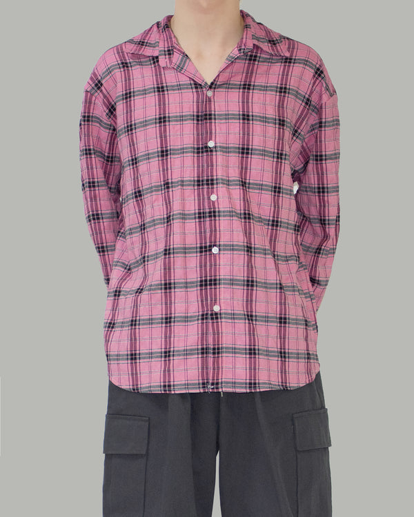 Luke overfit check shirt