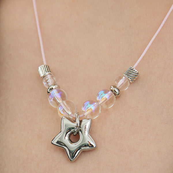 Star Aurora Beads Strap Necklace 