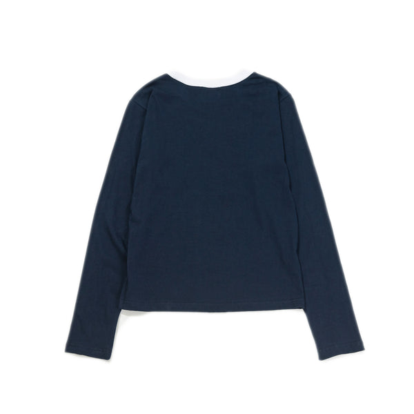 W LLF UNIFORM L/S TEE(NAVY)