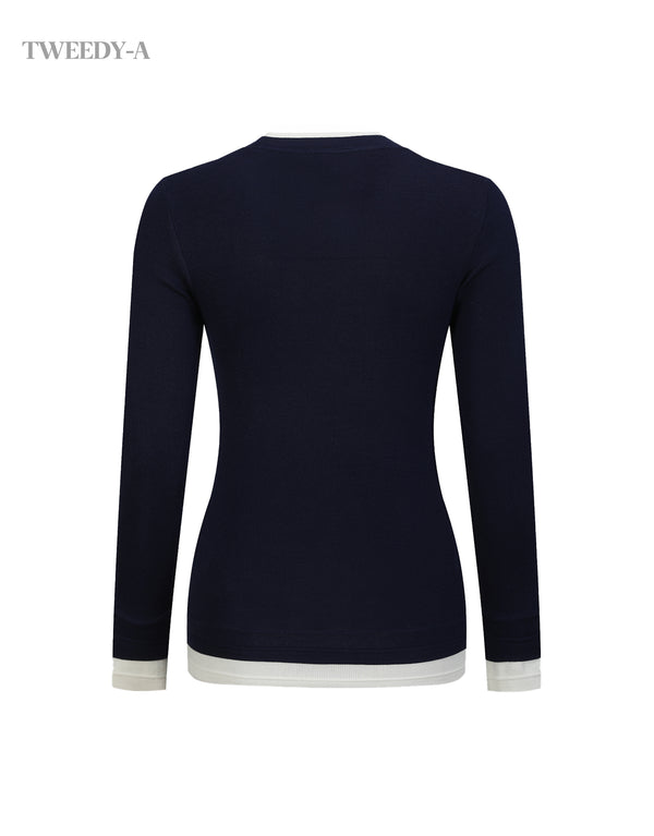 Basic Layered Wool Knit Long Sleeve Top 4 Colors