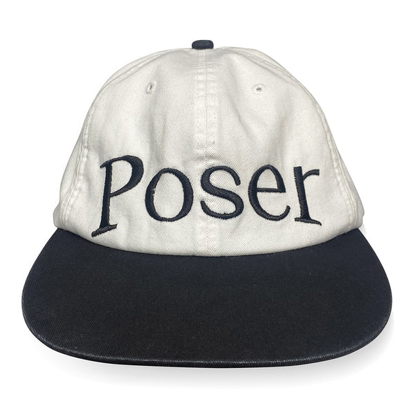 'Poser' ビンテージキャップ/ホワイト＆ブラック