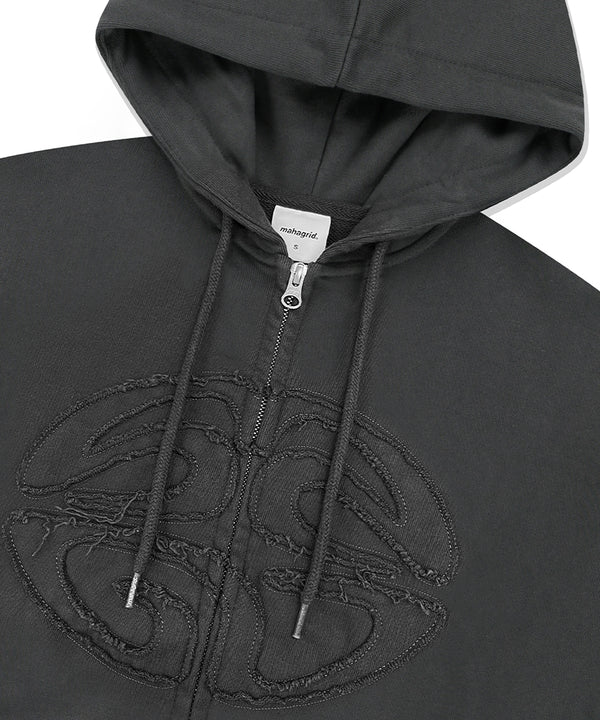 ECLIPSE RAW CUT ZIP UP HOODIE