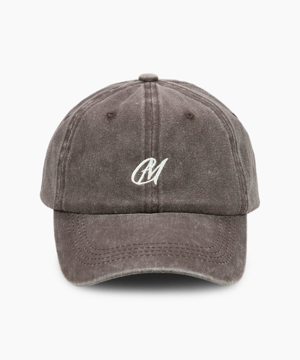 EM LOGO BASE BALL CAP in Deep Brown