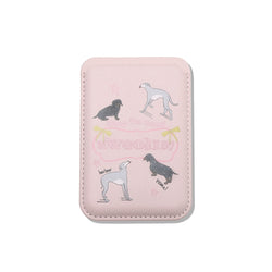 puppy magnet wallet (pink)