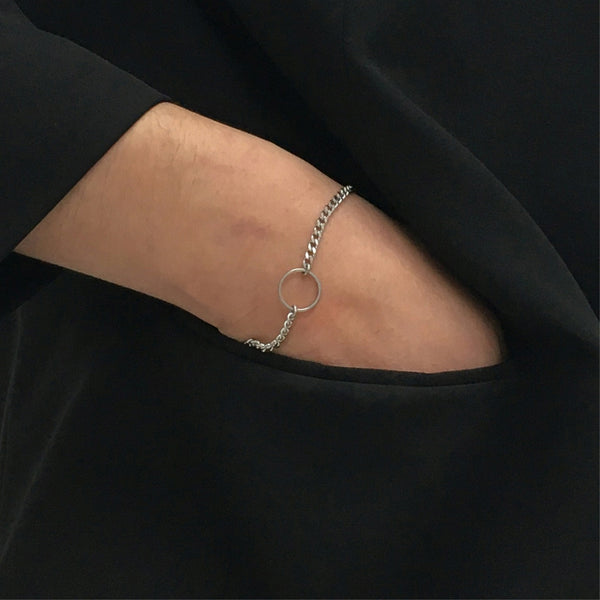 thin chain bracelet stainless steel_CLEF 1975s BRC