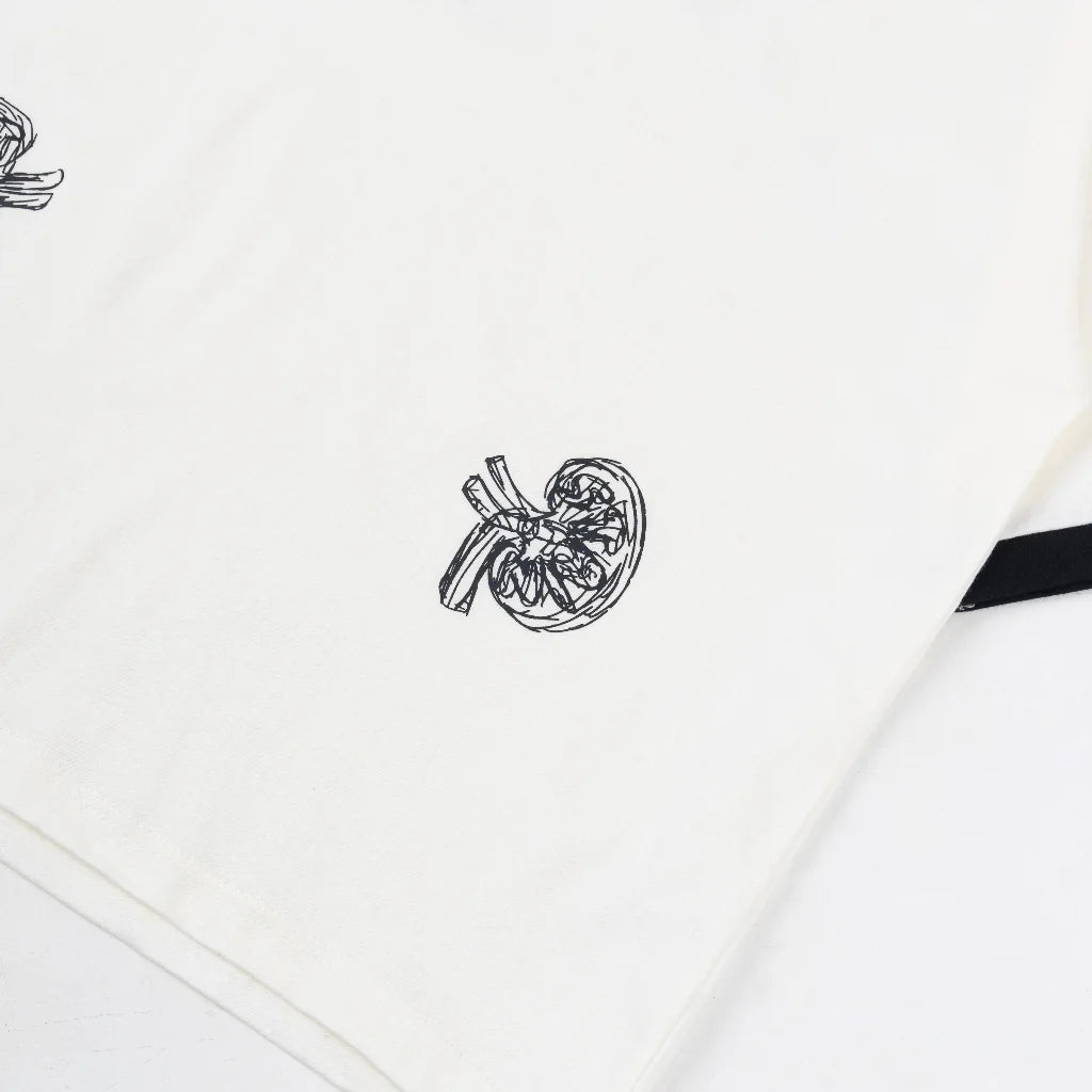 PEANUT STAIN - インターナル キドニー リンガー アイボリー オーバーサイズド Tシャツ