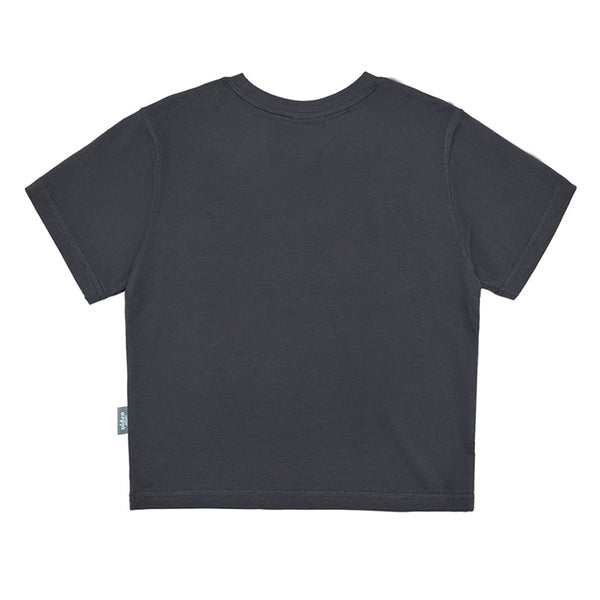 BYEOLBADA CROP T-SHIRTS [CHARCOAL]