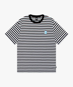 EMB BEAR STRIPE TEE black