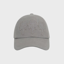 Dripping Patch Ball Cap _ Grey