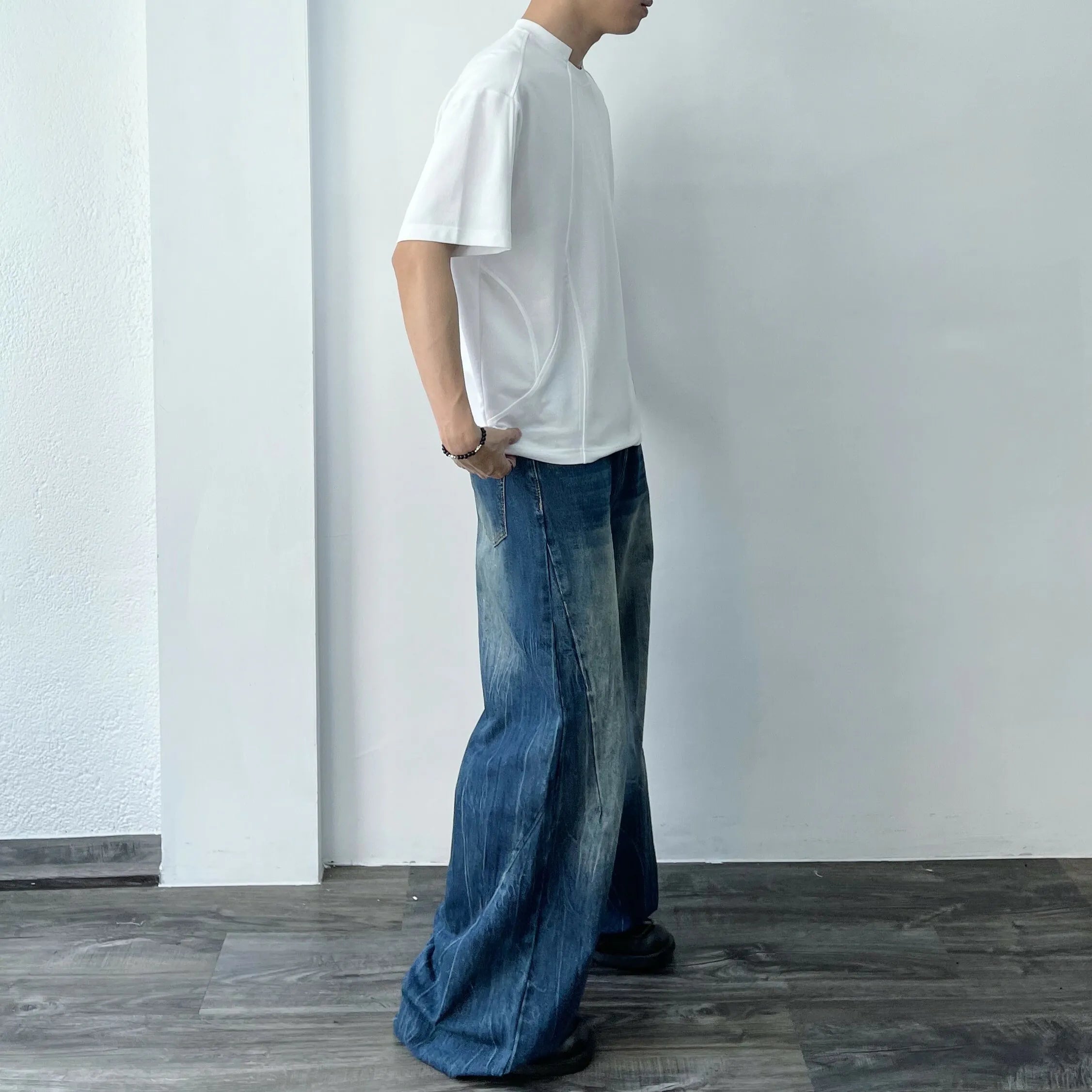 PERVERZE ダブルストライプトップとスカーフ グリーン S/M/FIT PERVERZE ダブルストライプトップとスカーフ グリーン S/M/FIT