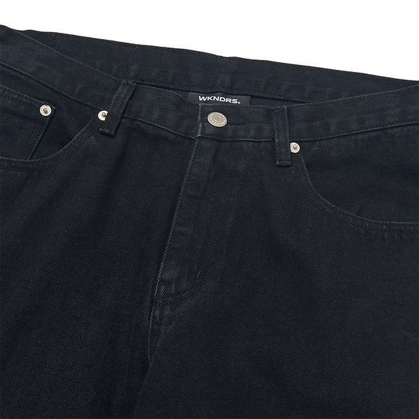 APPLE DENIM PANTS (BLACK)