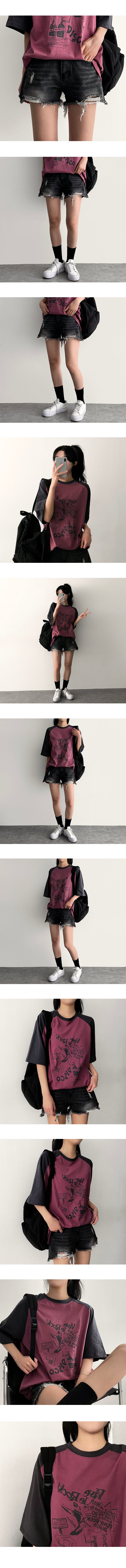 Rudy Damage Cutting Denim Shorts