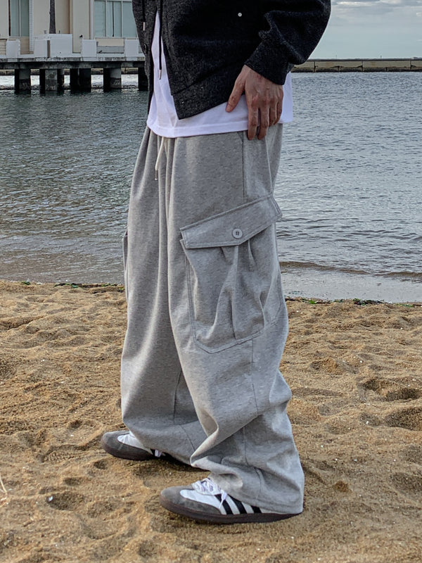 Dean Button Cargo Sweat Pants