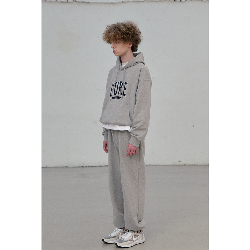 HUKE Logo Grey Hood-T