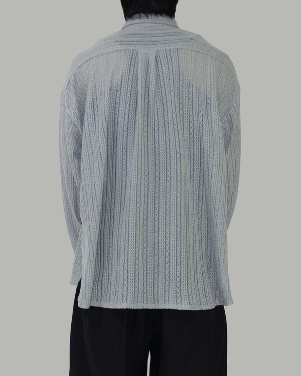 Net overfit collar shirt