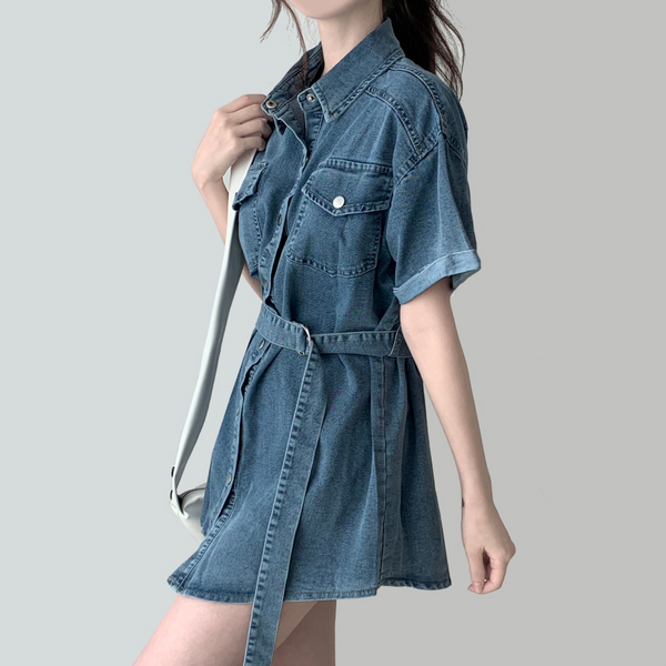 Roco denim mini dress