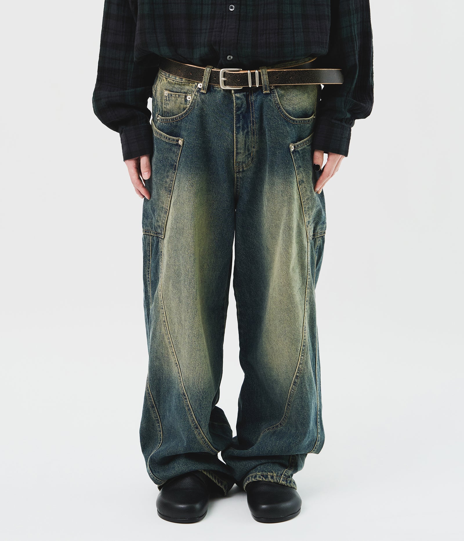 Drift Line Wide Denim (2color) - HIFIFNK | 60% - Asian