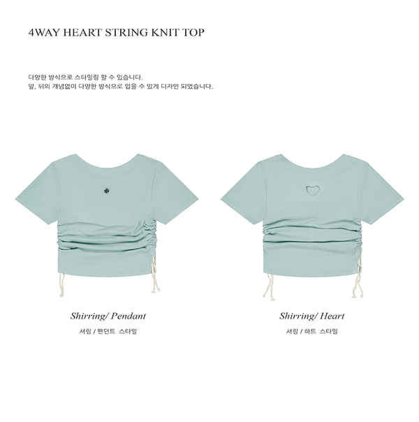 HEART STRING KNIT TOP_MINT