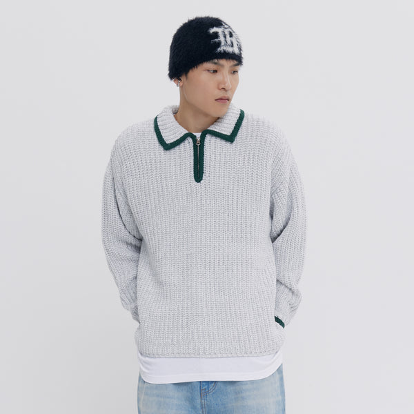 LOW GAUGE POLO KNIT