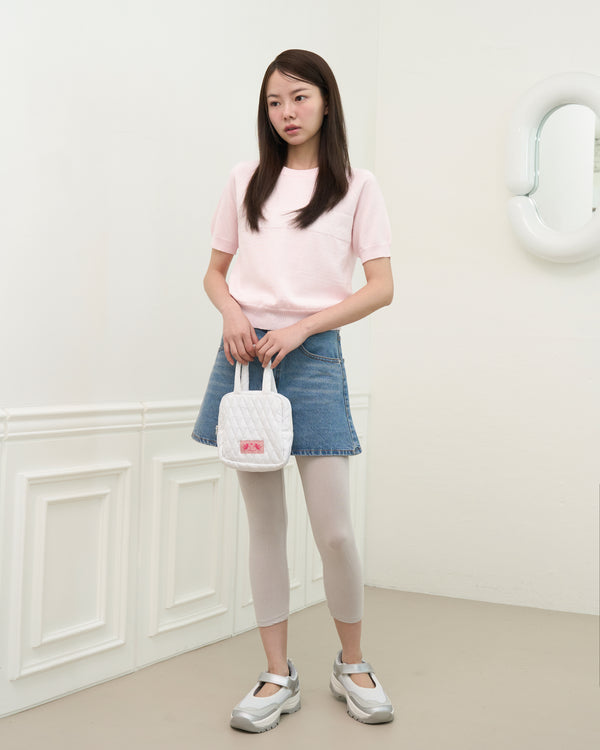 ZIZE LOGO HALF KNIT (PINK)