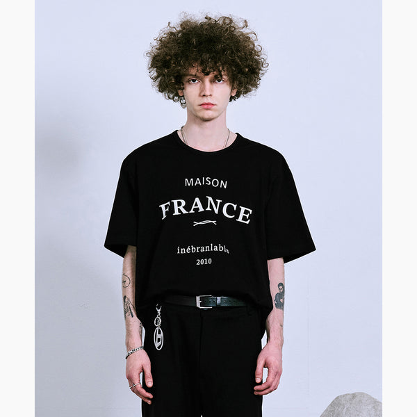 FRANCE P HALF-T BLACK